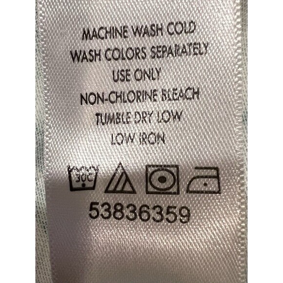 Roaman's women's plus-size Ultrasmooth swing dress/top green leaf print 3X 30/32 - Picture 7 of 7